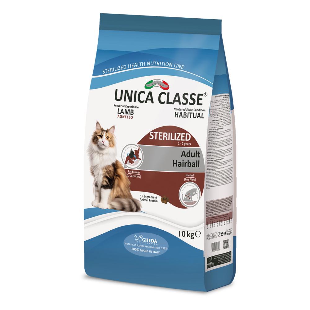 UNICA Adult Sterilized Luxury Hairball Сухой корм для стерилизованных кошек, с ягненком, 10 кг