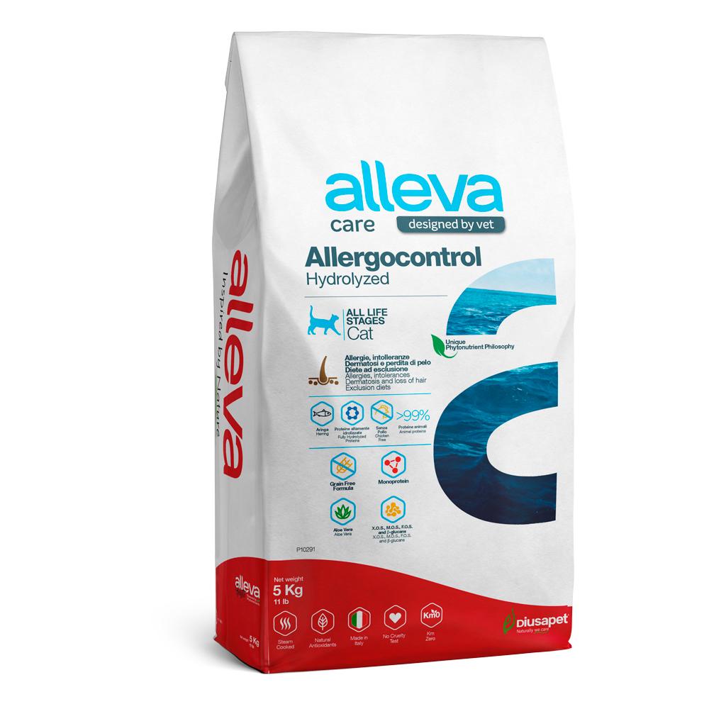 ALLEVA Allergocontrol Hydrolyzed Сухой диетический корм для кошек, с океанической рыбой, 5 кг