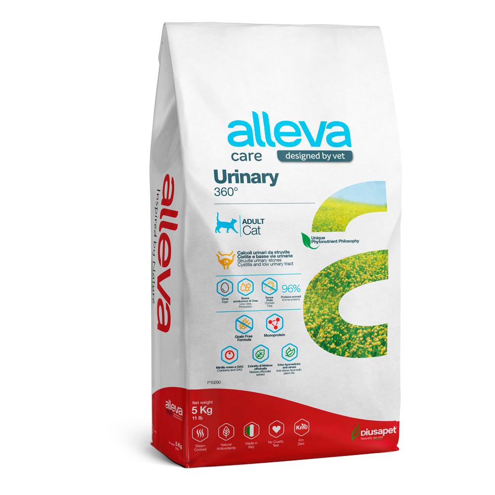 ALLEVA Urinary 360 Сухой диетический корм для кошек, куриное яйцо, 5 кг