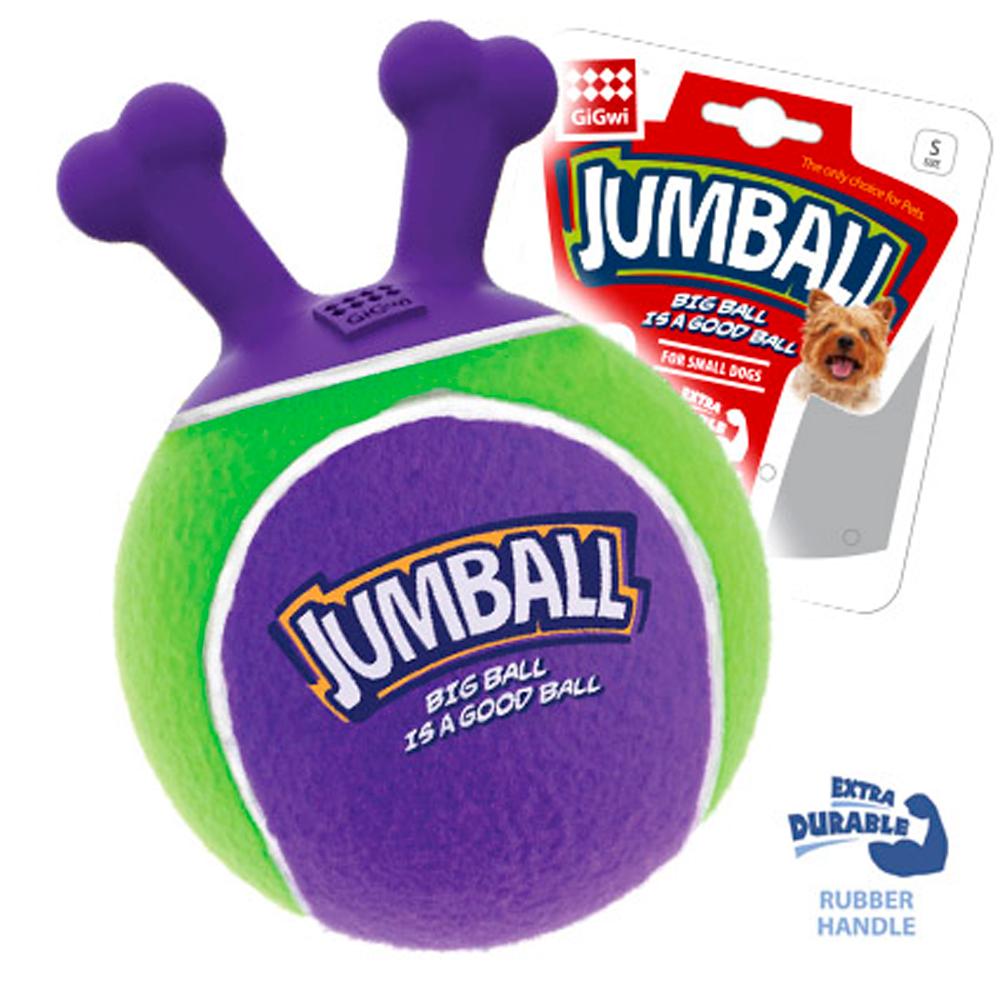 GiGwi Игрушка из теннисной резины для собак Jumball, 19 см