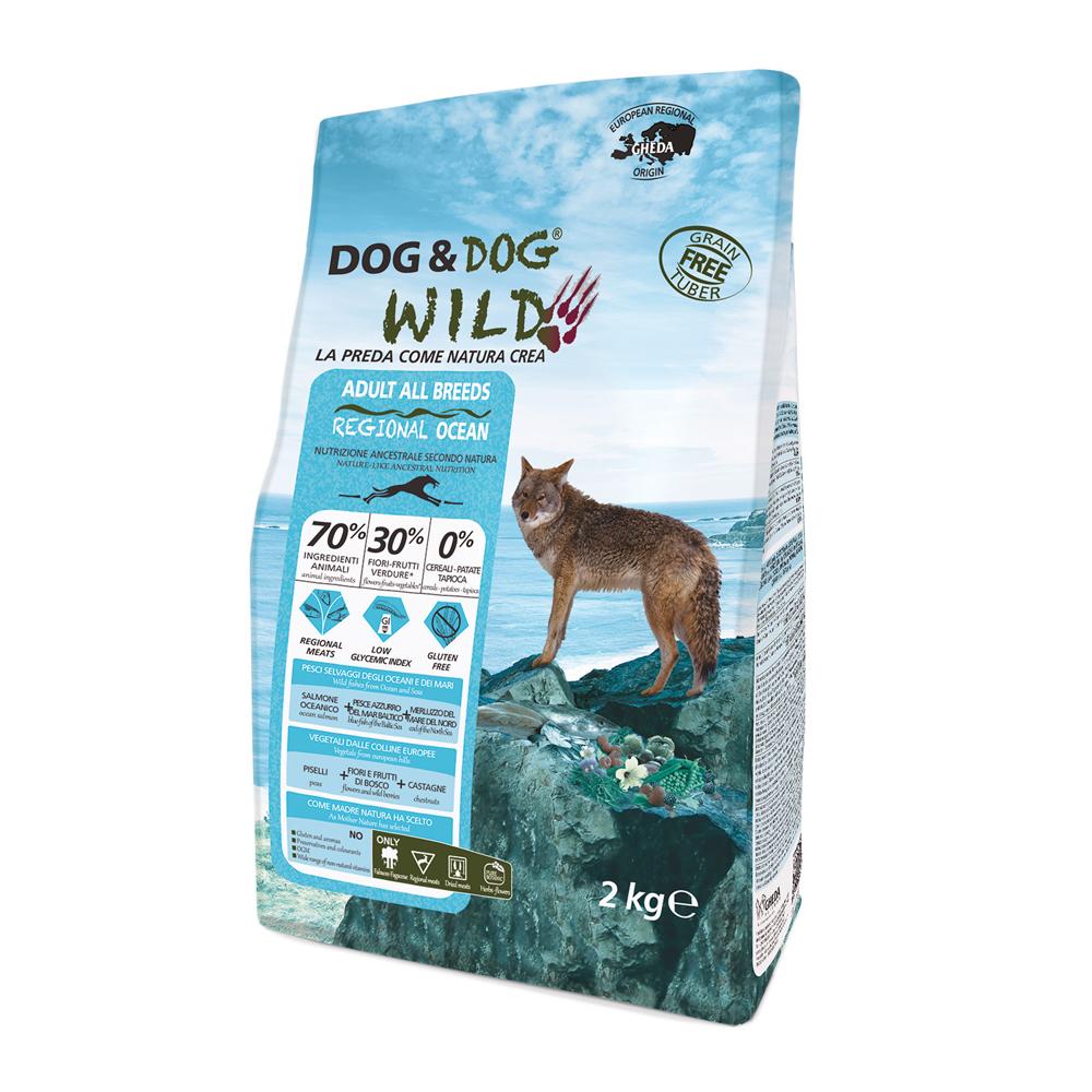 Dog & Dog Wild Regional Ocean Сухой корм для собак, с лососем и треской, 2 кг