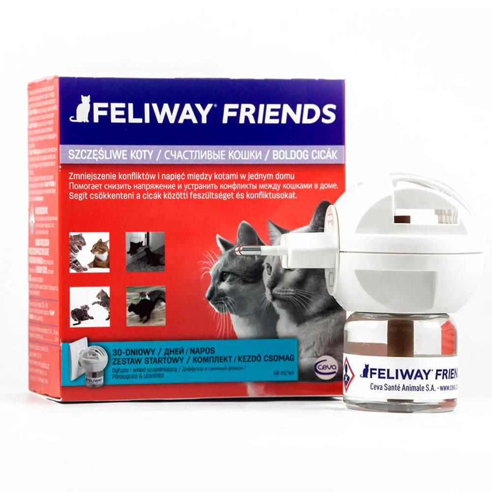 Ceva Feliway Friends Модулятор поведения для кошек, флакон с диффузором, 48 мл