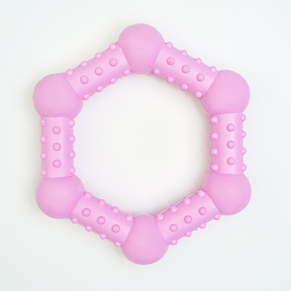 Pet hobby Игрушка для собак Кольцо Молекула с шипами, 12х11х2,5 см