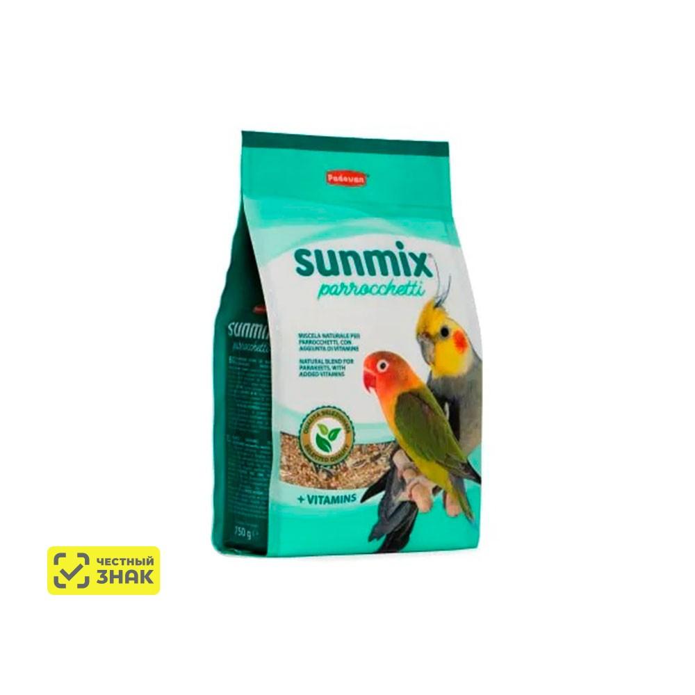Padovan Sunmix Parrocchetti корм комплексный/основной для средних попугаев, 750 г