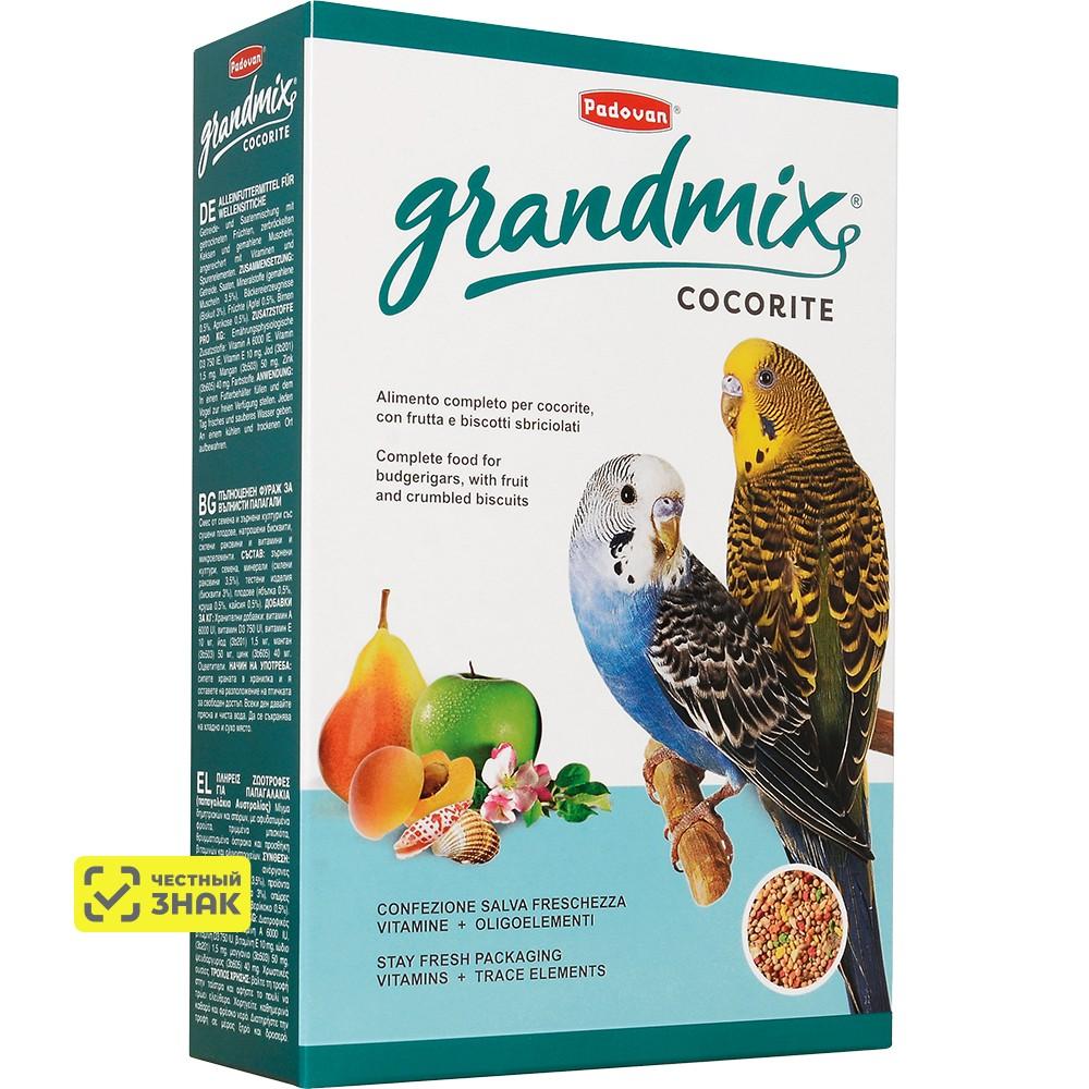Padovan Grandmix Cocorite Корм для волнистых попугаев, 1 кг