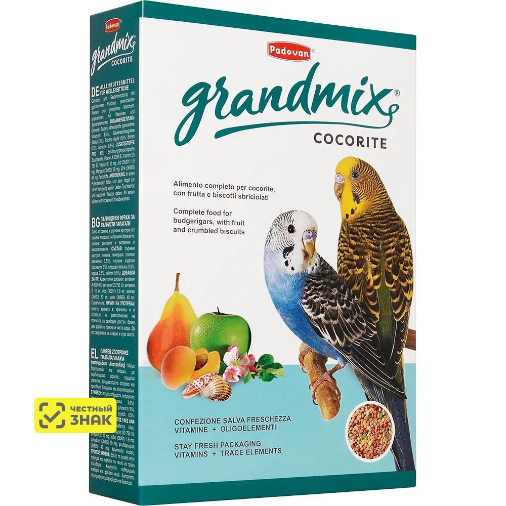 Padovan Grandmix Cocorite Корм для волнистых попугаев, 400 г