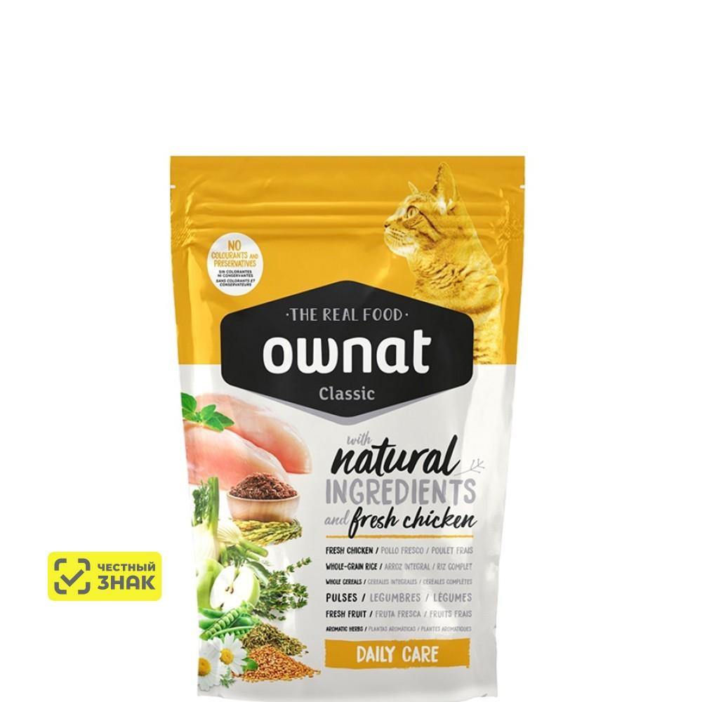 Ownat Classic Daily Care Сухой корм для кошек, с курицей, 400 гр.