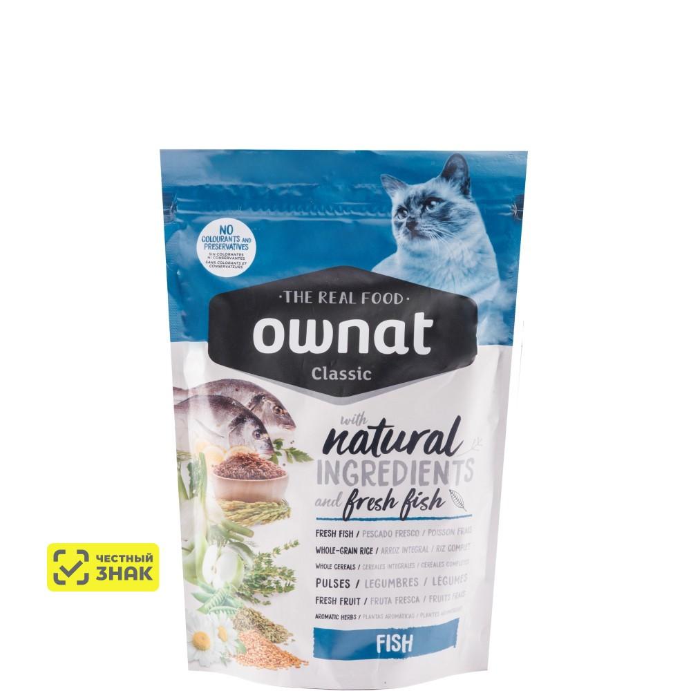 Ownat Adult Classic Сухой корм для кошек, с рыбой, 400 гр.