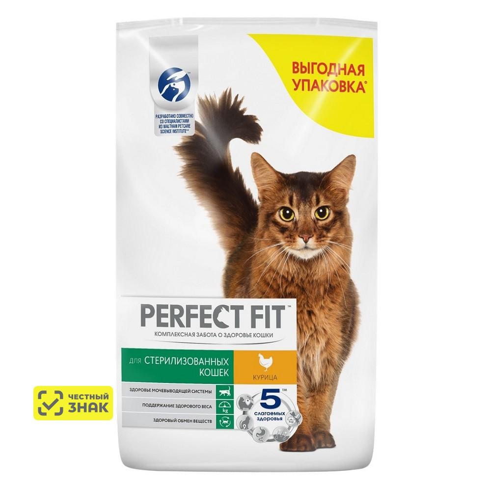 Perfect Fit Сухой корм для стерилизованных кошек, с курицей, 10 кг