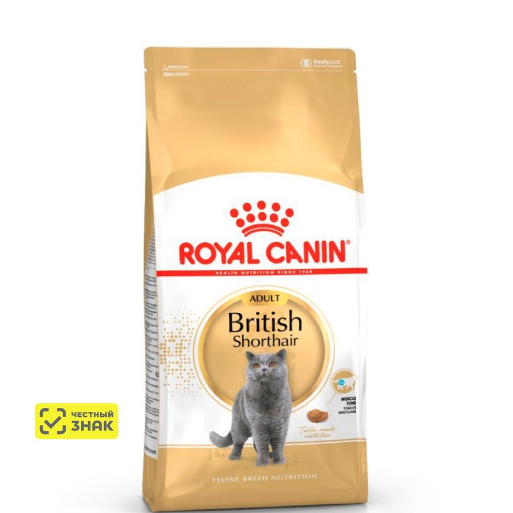 Royal Canin British Shorthair 36 Adult Сухой корм для взрослых кошек породы британская короткошерстная, 4 кг