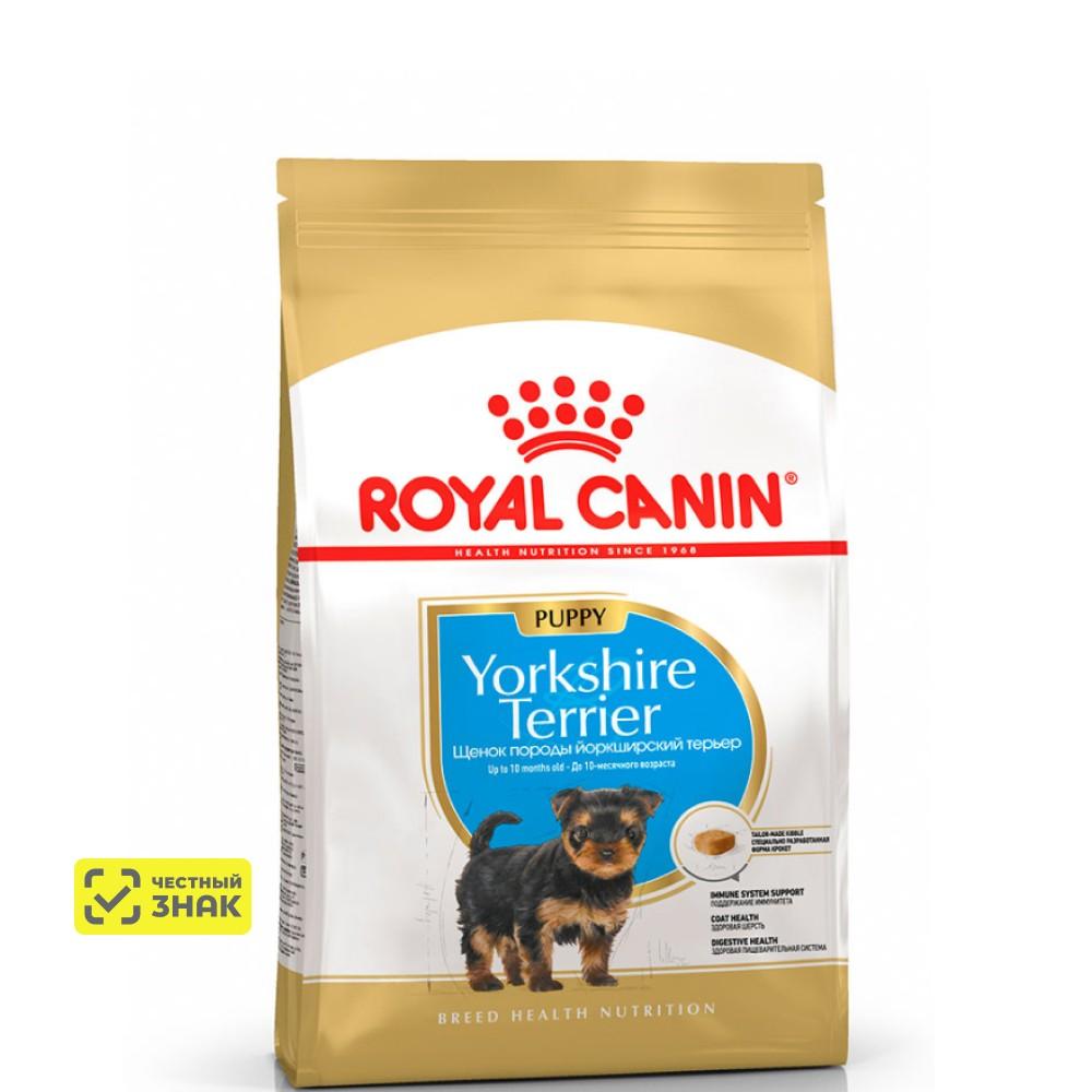 Royal Canin Yorkshire Terrier Puppy Сухой корм для щенков породы йоркширский терьер в возрасте до 10 месяцев, 1,5 кг