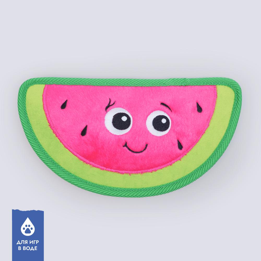RURRI Игрушка для собак средних и крупных пород Арбуз, 25х2,5х13 см, цвет в ассортименте