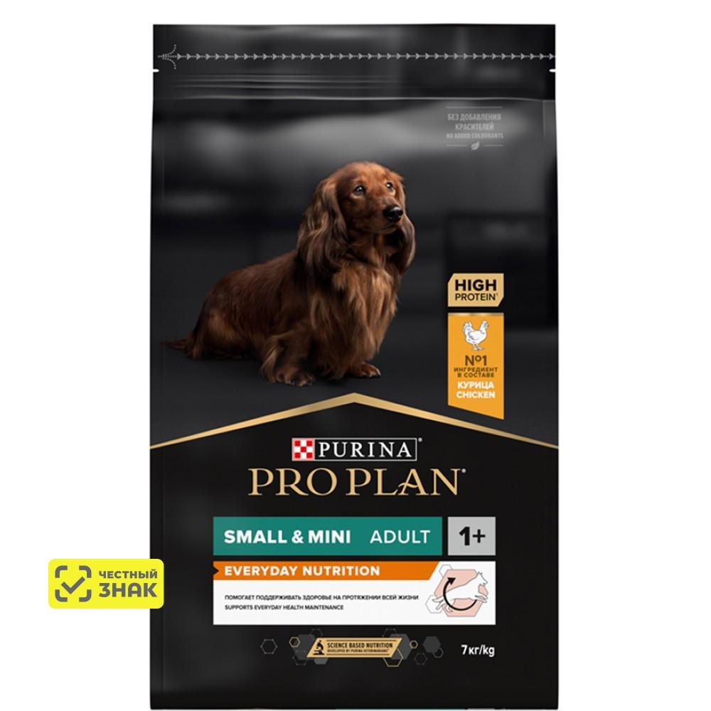 PRO PLAN® Everyday Nutrition Сухой корм для взрослых собак мелких и карликовых пород, с курицей, 7 кг
