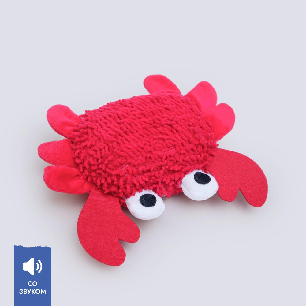 RURRI Игрушка для собак мелких и средних пород Краб, 18х6х16,5 см, цвет в ассортименте