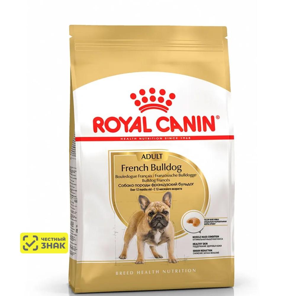 Royal Canin French Bulldog Adult Сухой корм для собак породы французский бульдог с 12 месяцев, 3 кг