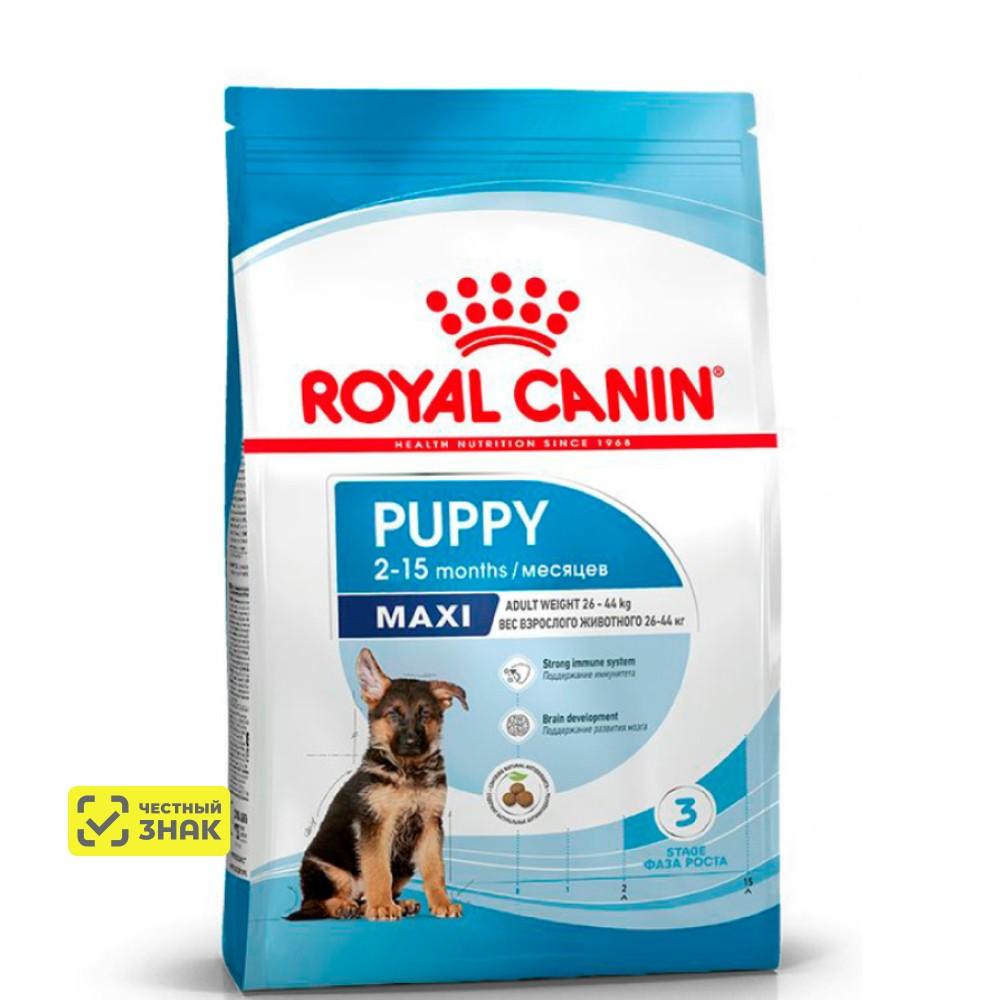 Royal Canin Maxi Puppy Сухой корм для щенков крупных пород в возрасте от 2 до 15 месяцев, 3 кг