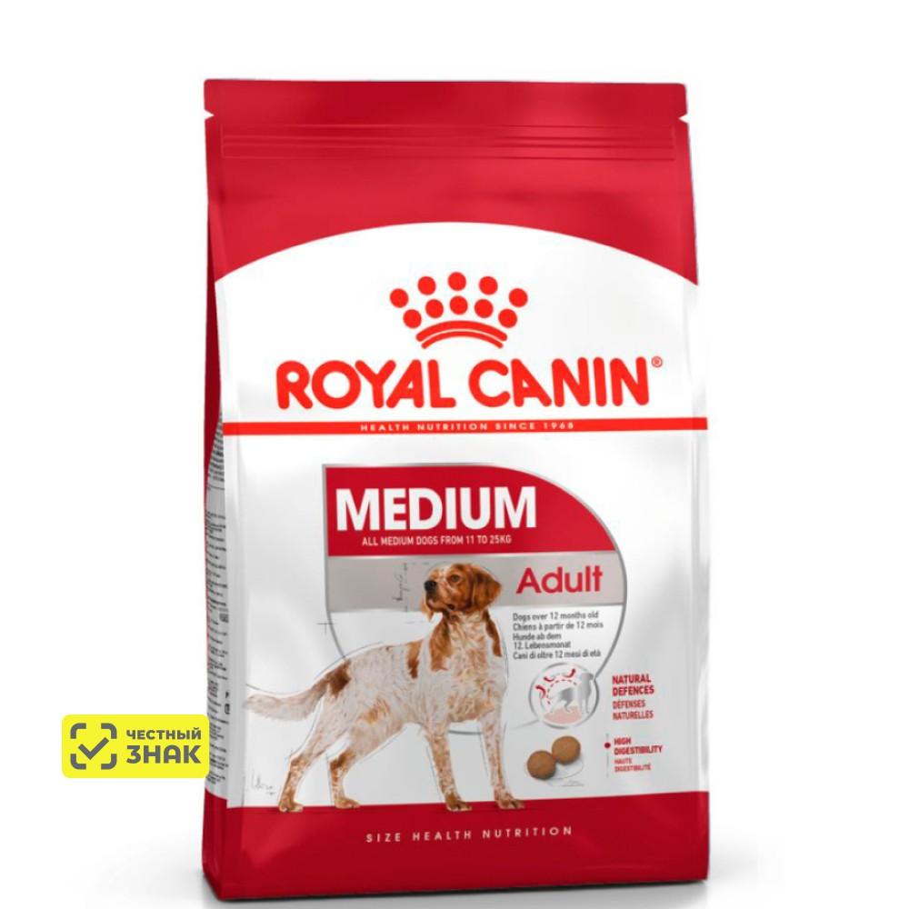 Royal Canin Medium Adult Сухой корм для собак средних размеров в возрасте от 12 месяцев до 7 лет, 3 кг