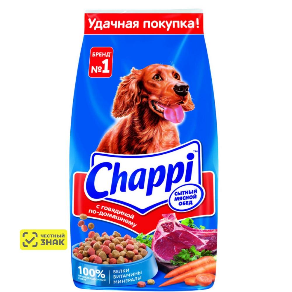 Chappi Сухой корм для собак всех пород, с говядиной по домашнему, овощи и травы, 15 кг