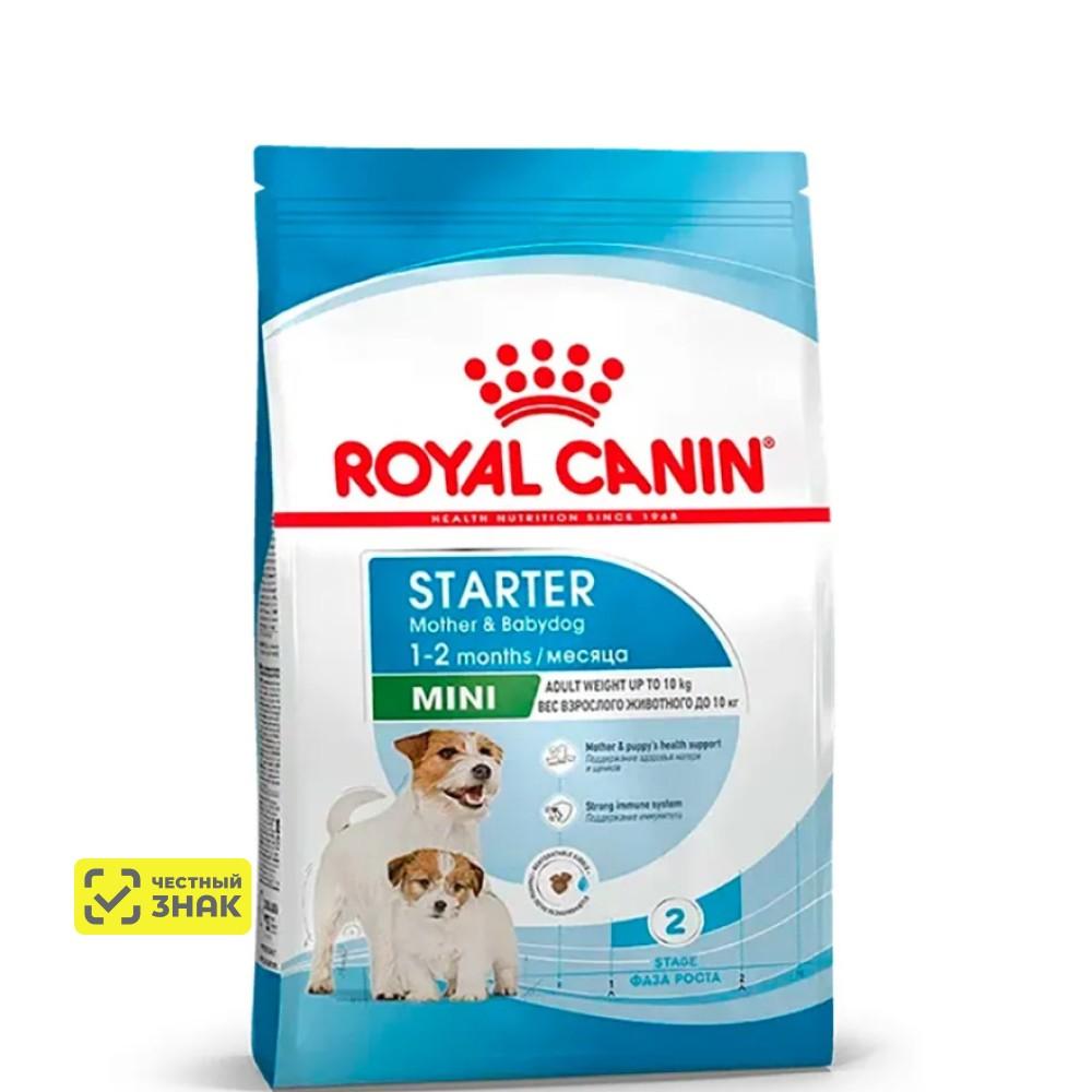 Royal Canin Mother and Babydog Mini Starter Сухой корм для беременных, кормящих собак мелких пород и для щенков до 2 месяцев, 1 кг
