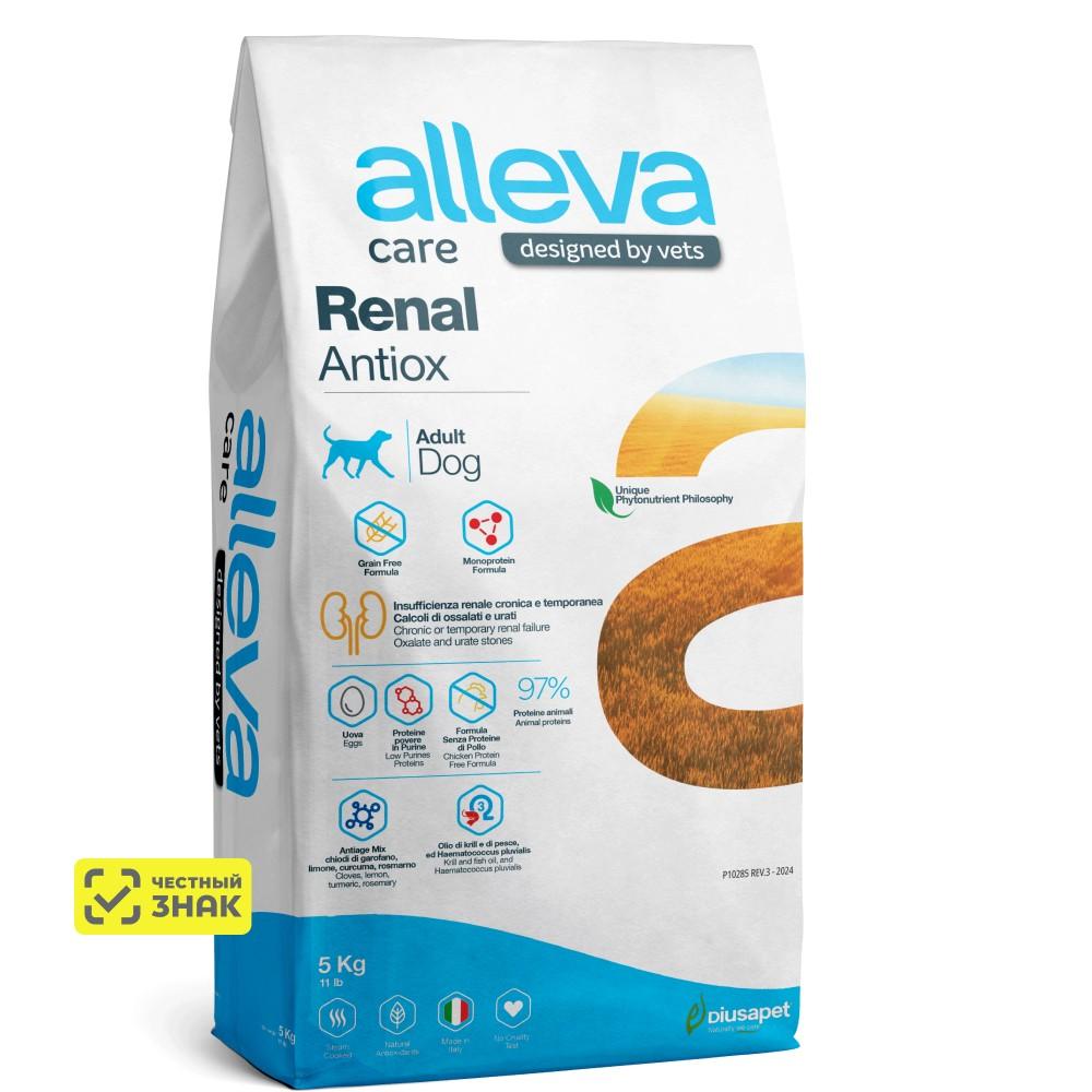 ALLEVA Care Adult Renal Antiox Сухой диетический корм для взрослых собак, с куриным яйцом, 5 кг