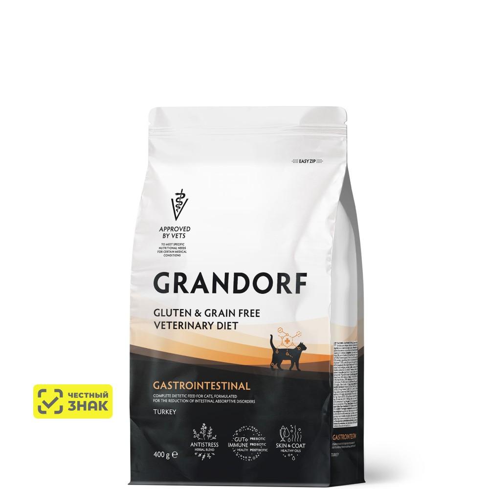 GRANDORF Vet Gastrointestinal Сухой корм для кошек при расстройствах пищеварения, 400 гр.