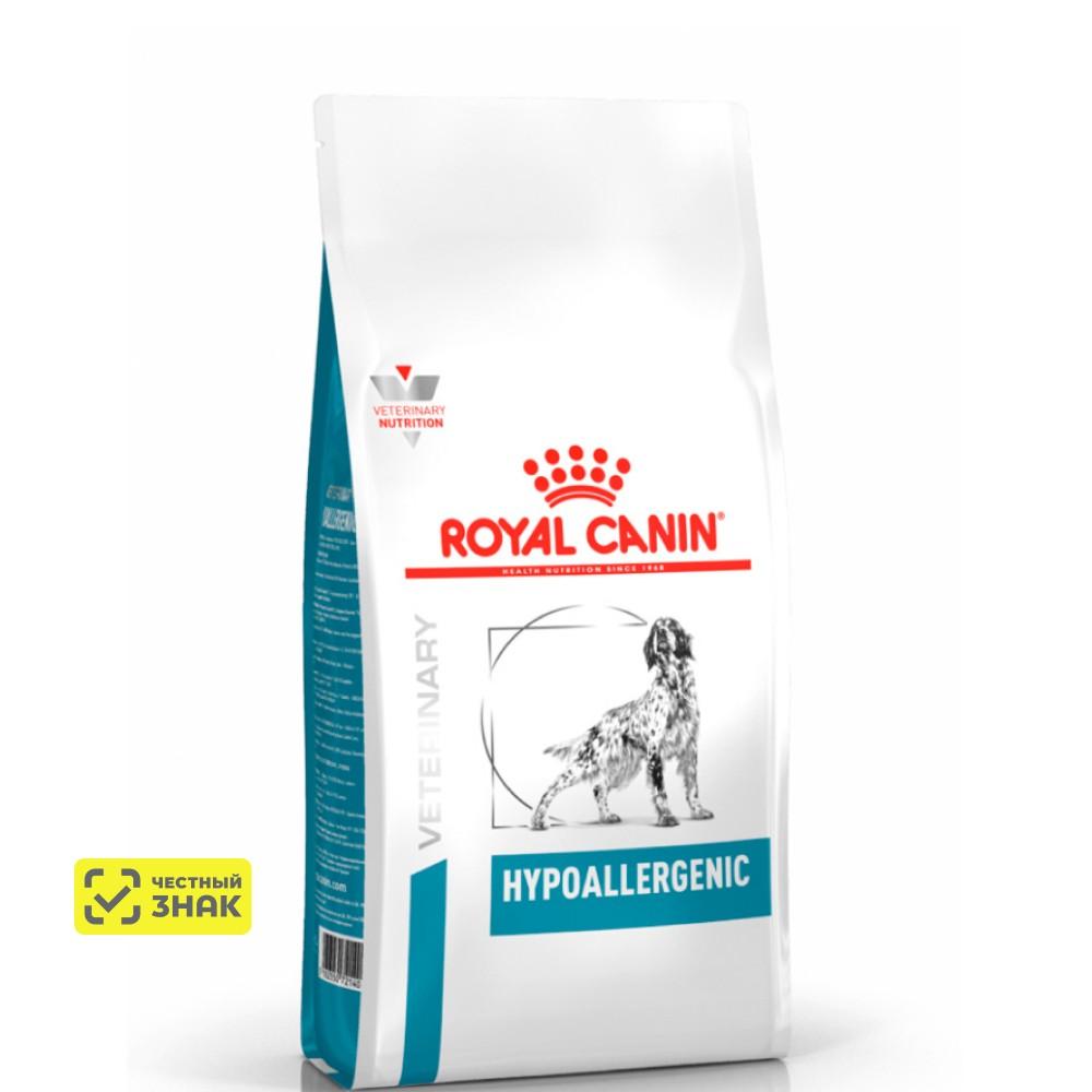 Royal Canin Hypoallergenic DR21 Сухой корм для собак с пищевой аллергией или непереносимостью, 2 кг