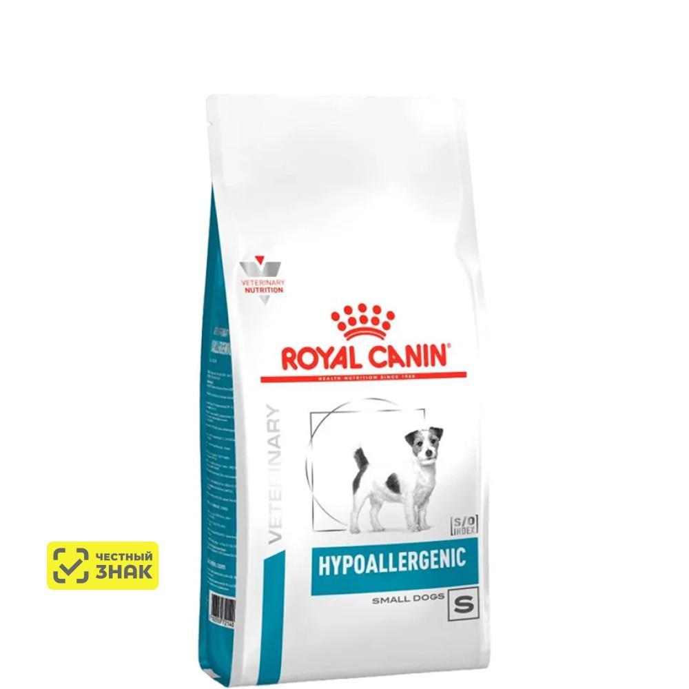 Royal Canin Hypoallergenic Small Dog Сухой корм диетический для собак малых пород весом менее 10 кг с пищевой аллергией, 1 кг