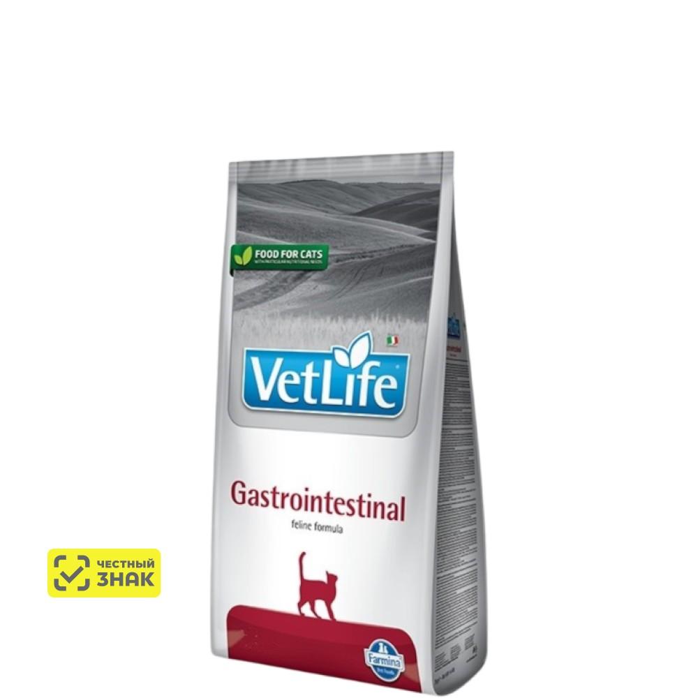 Farmina Vet Life Gastrointestinal Сухой диетический корм для кошек при заболеваниях ЖКТ, с курицей, 400 гр.
