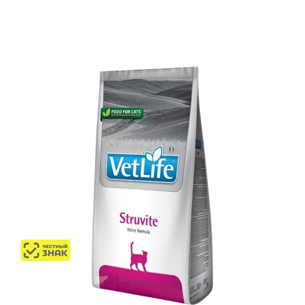 Farmina Vet Life Struvite Сухой диетический корм для кошек при мочекаменной болезни, 400 гр.