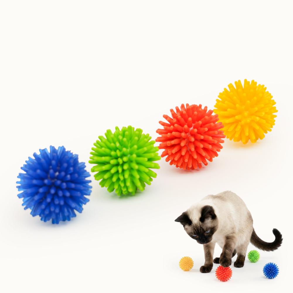 Pet hobby Игрушка для кошек Шуршики, диаметр 3 см (4 шт.)