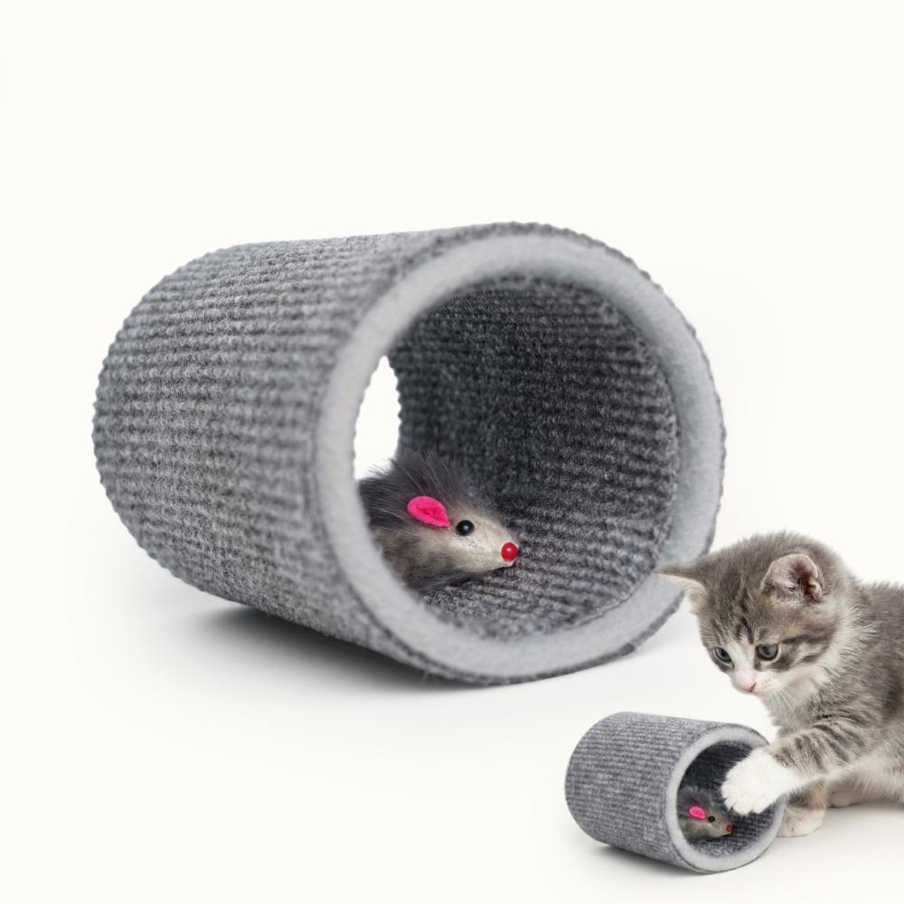 Pet hobby Игрушка-когтеточка из ковролина для кошек Кошки-Мышки с серой окантовкой, 16х12 см