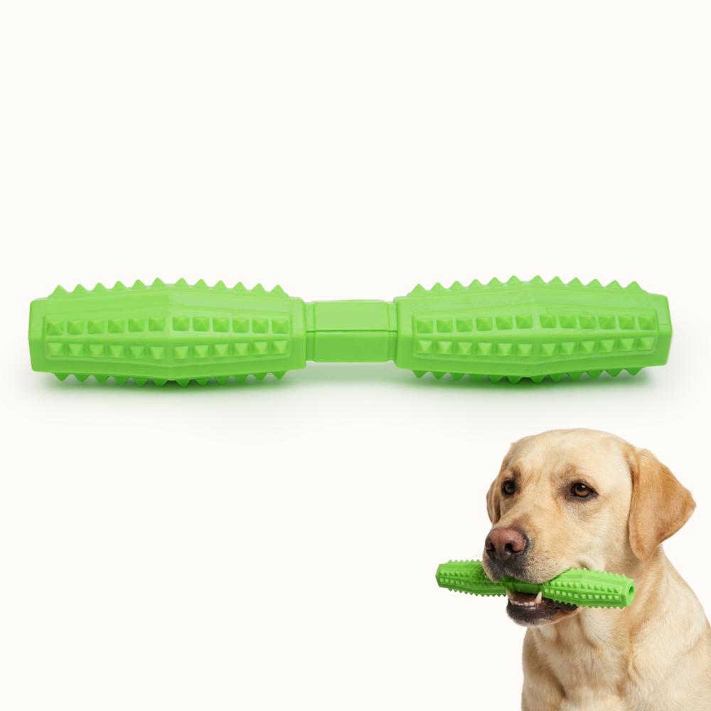 Pet hobby Игрушка для собак средних и крупных пород Палка литая с шипами, 28 см, цвет в ассортименте
