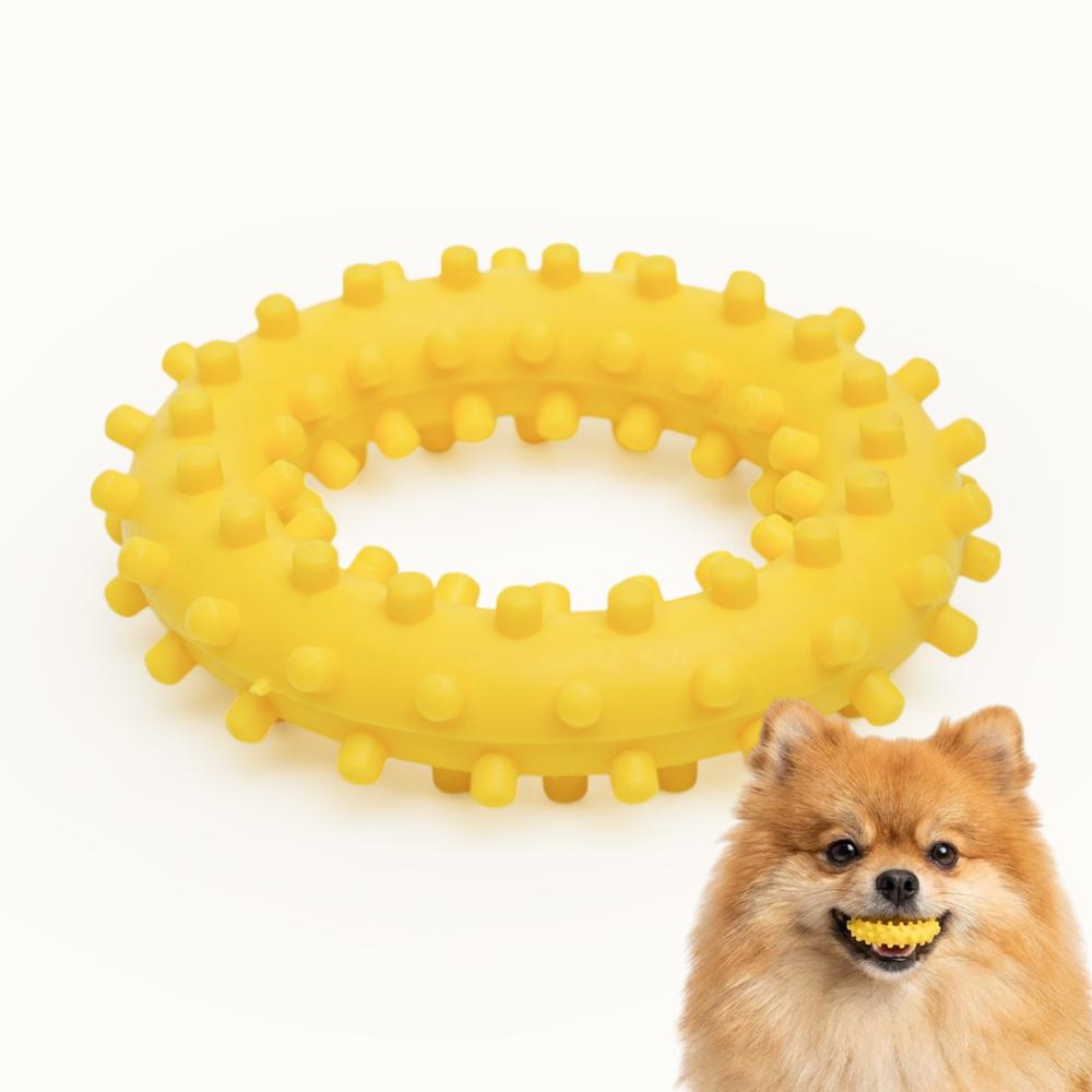 Pet hobby Игрушка для собак Кольцо с шипами, 6,8 см, цвет в ассортименте