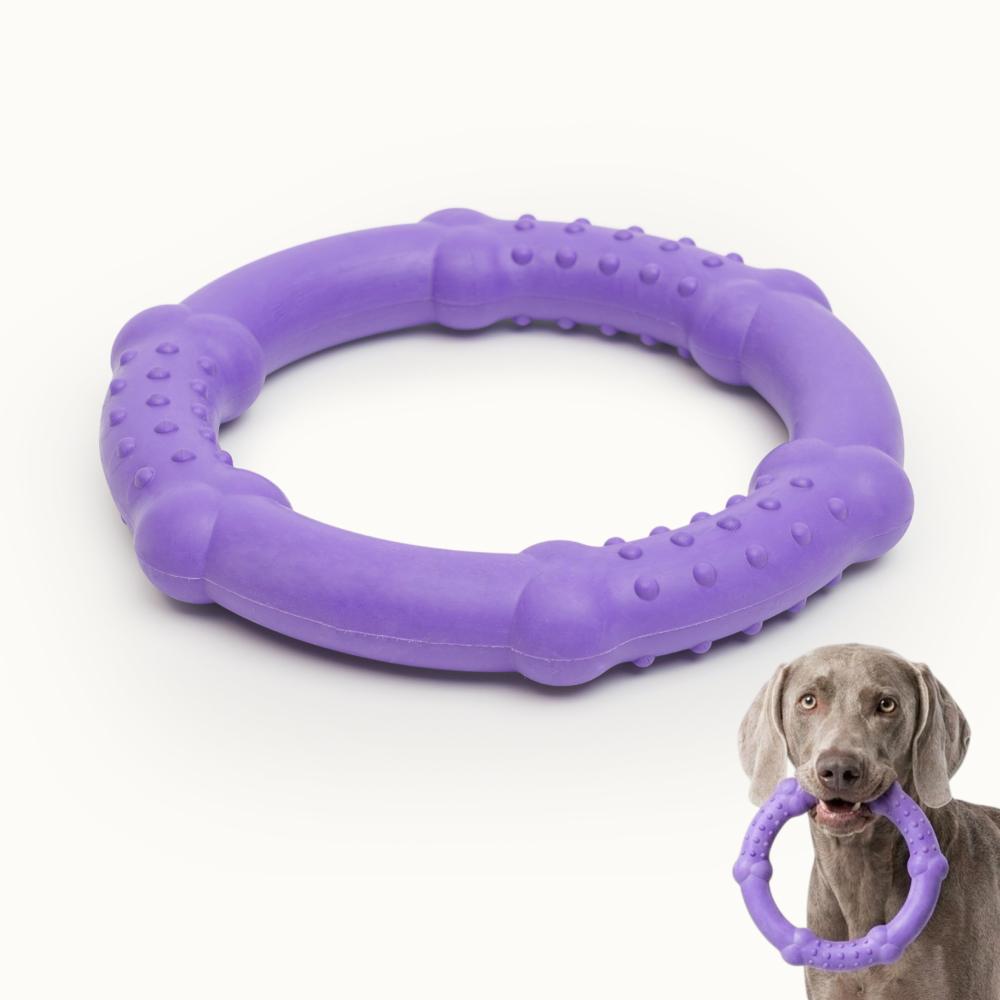 Pet hobby Игрушка для собак Кольцо с косточками, 16,5 см, фиолетовый