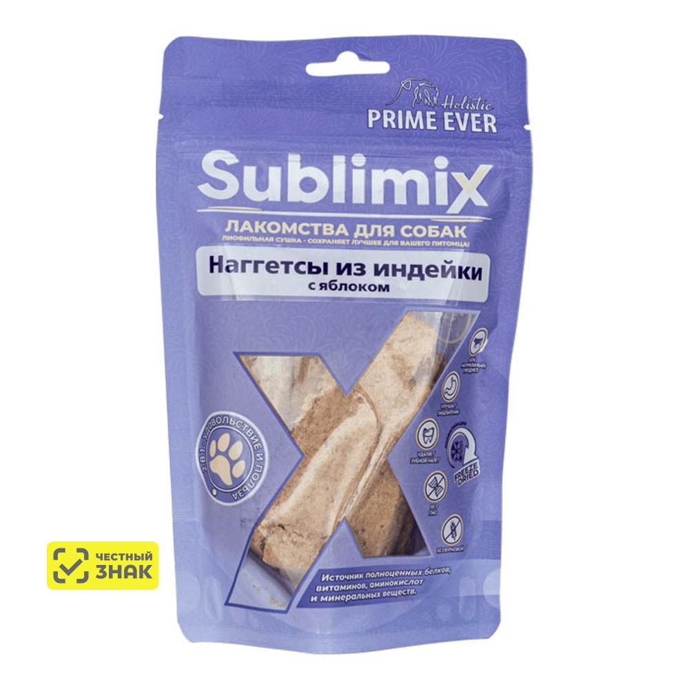 Prime Ever Sublimix Наггетсы из индейки с яблоком лакомство для собак 60г