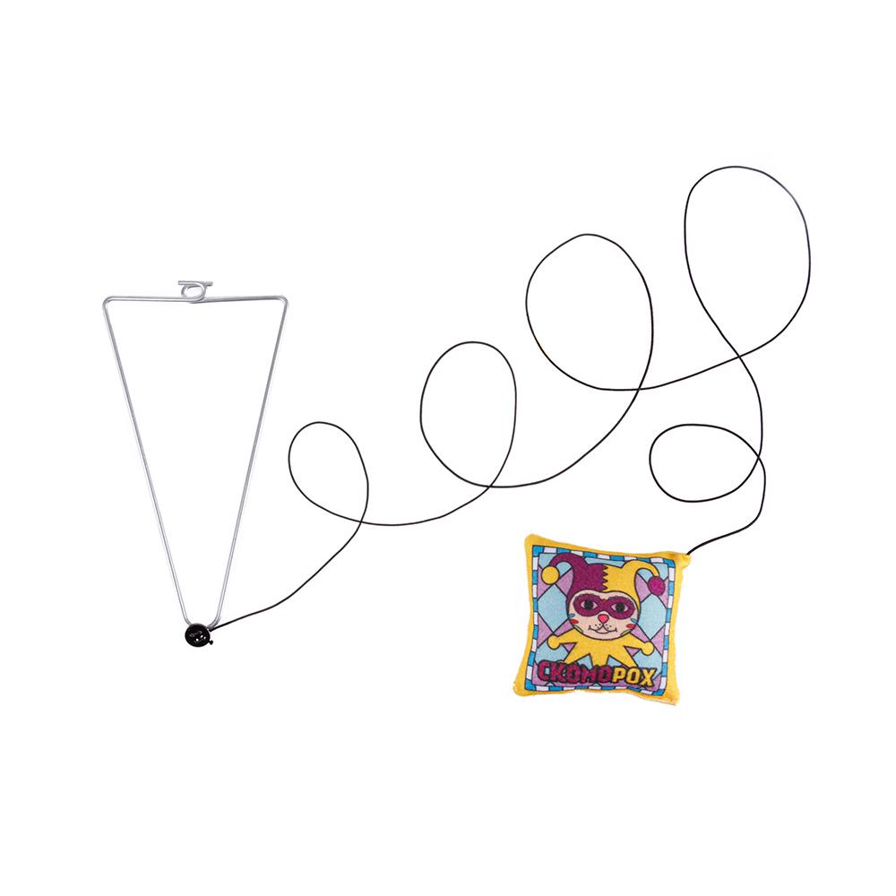 Pet hobby Игрушка для кошек с кошачьей мятой и креплением на дверной проем, 8,5х8,5 см