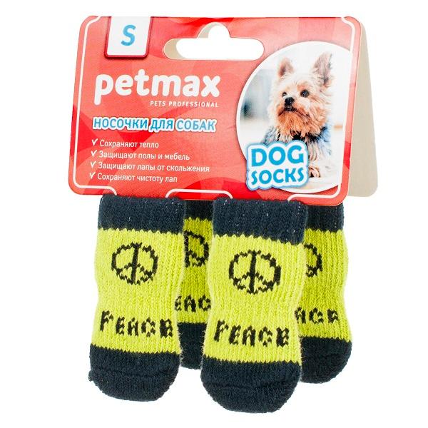 Petmax Носки для собак WanTalk Peace M зеленый (унисекс)