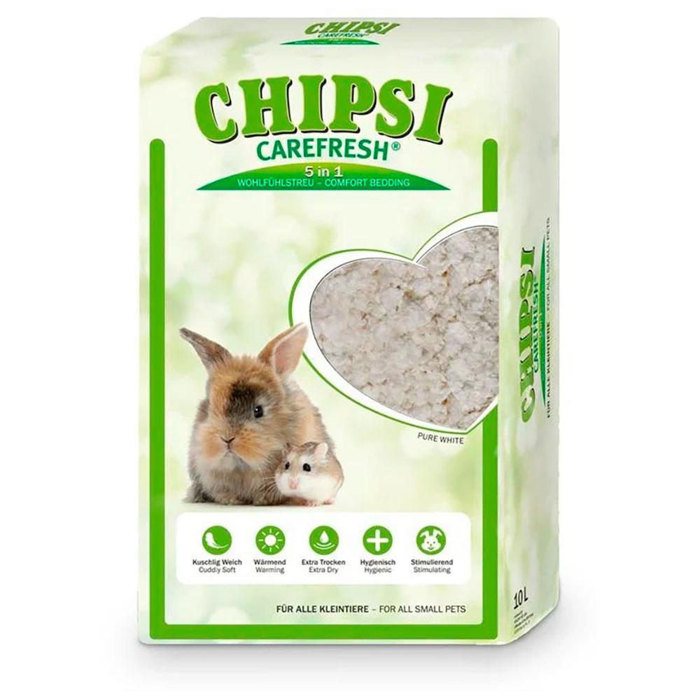 Carefresh Chipsi Pure White Наполнитель белый для птиц и мелких домашних животных, 10 л