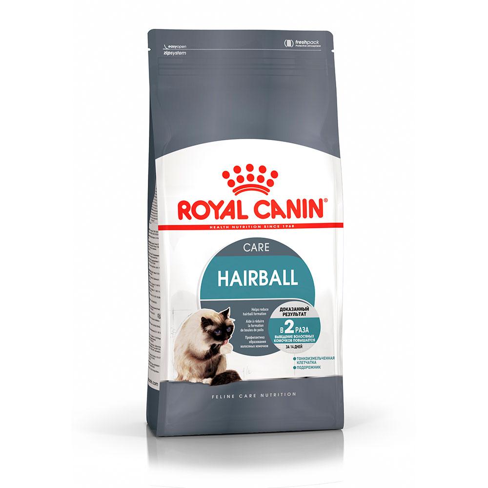 Royal Canin Hairball Care Сухой корм для профилактики образования волосяных комочков в ЖКТ у взрослых кошек, 2 кг