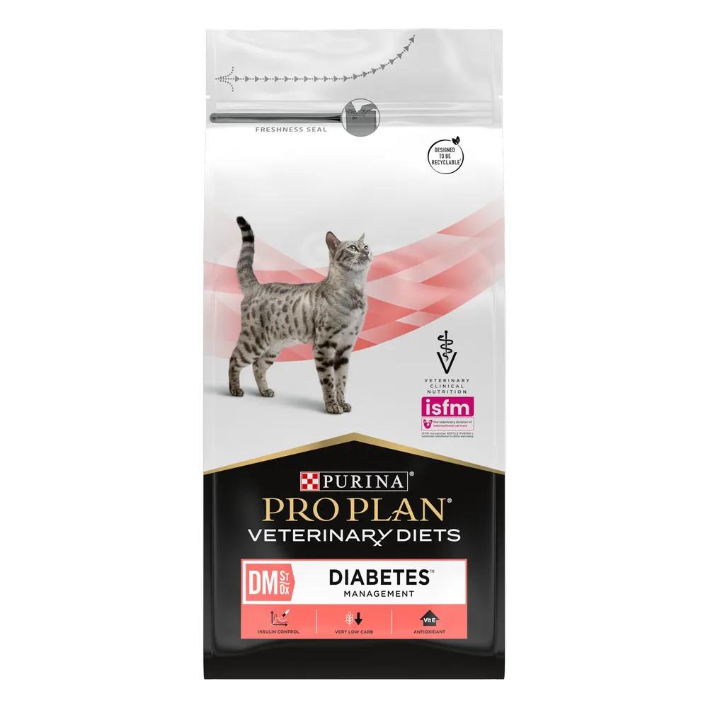 Purina DM St/Ox Diabetes Management Сухой диетический корм при сахарном диабете для кошек, 1,5 кг