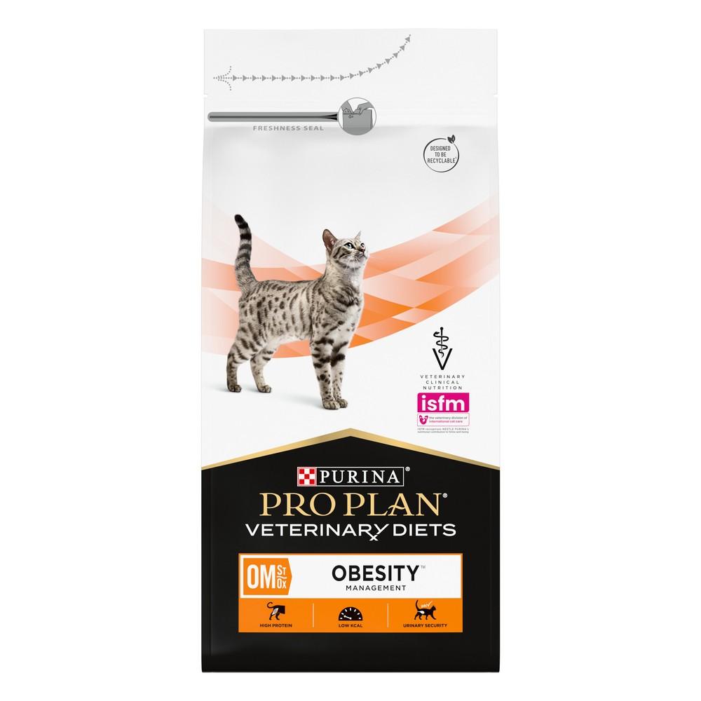 Purina Veterinary Diets OM St/Ox Obesity Management Сухой диетический корм для снижения избыточной массы тела у кошек, 1,5 кг