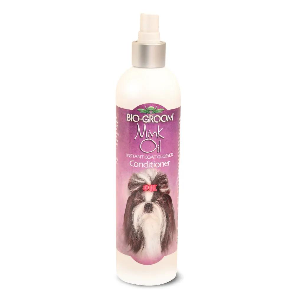 Bio-groom Mink Oil Спрей с норковым маслом для блеска и роста шерсти кошек и собак, 355 мл