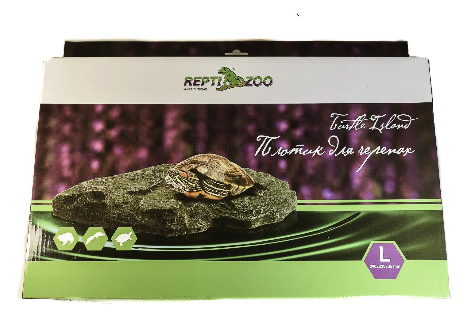 Reptizoo Плотик для черепах 390*235*35мм