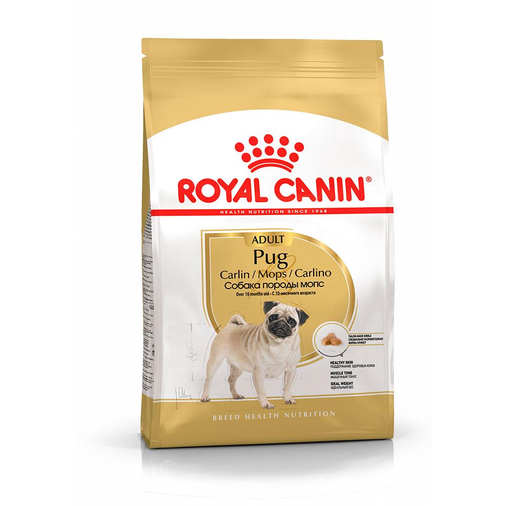 Royal Canin Pug Adult Сухой корм для собак породы мопс старше 10 месяцев, 7,5 кг