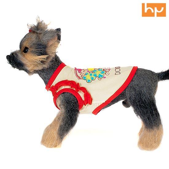 Happy Puppy Майка для собак Романтика-4 XL белый