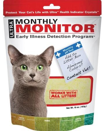 Ultra Pet Ultra Monthly Monitor, индикатор pH мочи у кошек 453г, силикагель