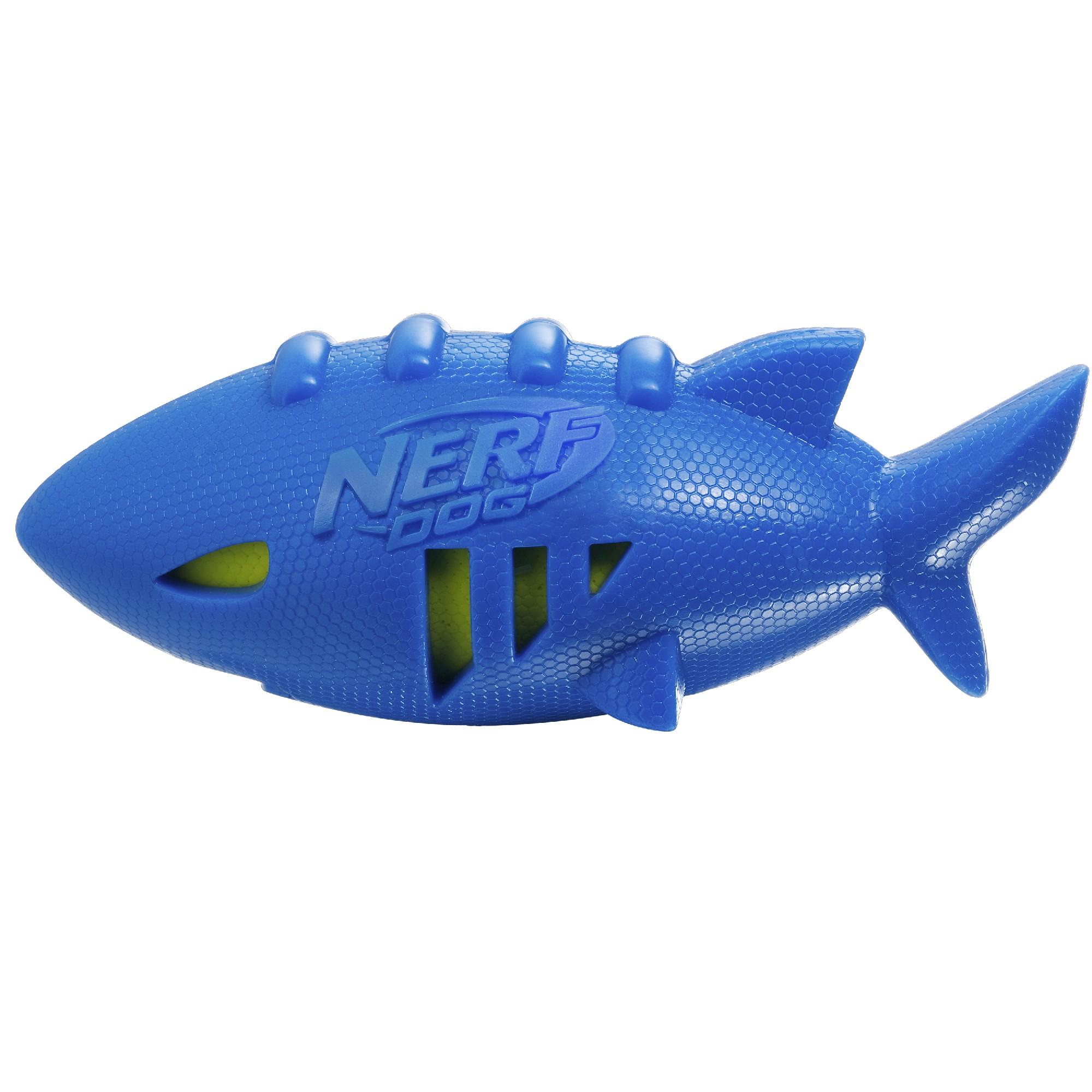 Nerfdog Игрушка плавающая для собак Акула, 18 см