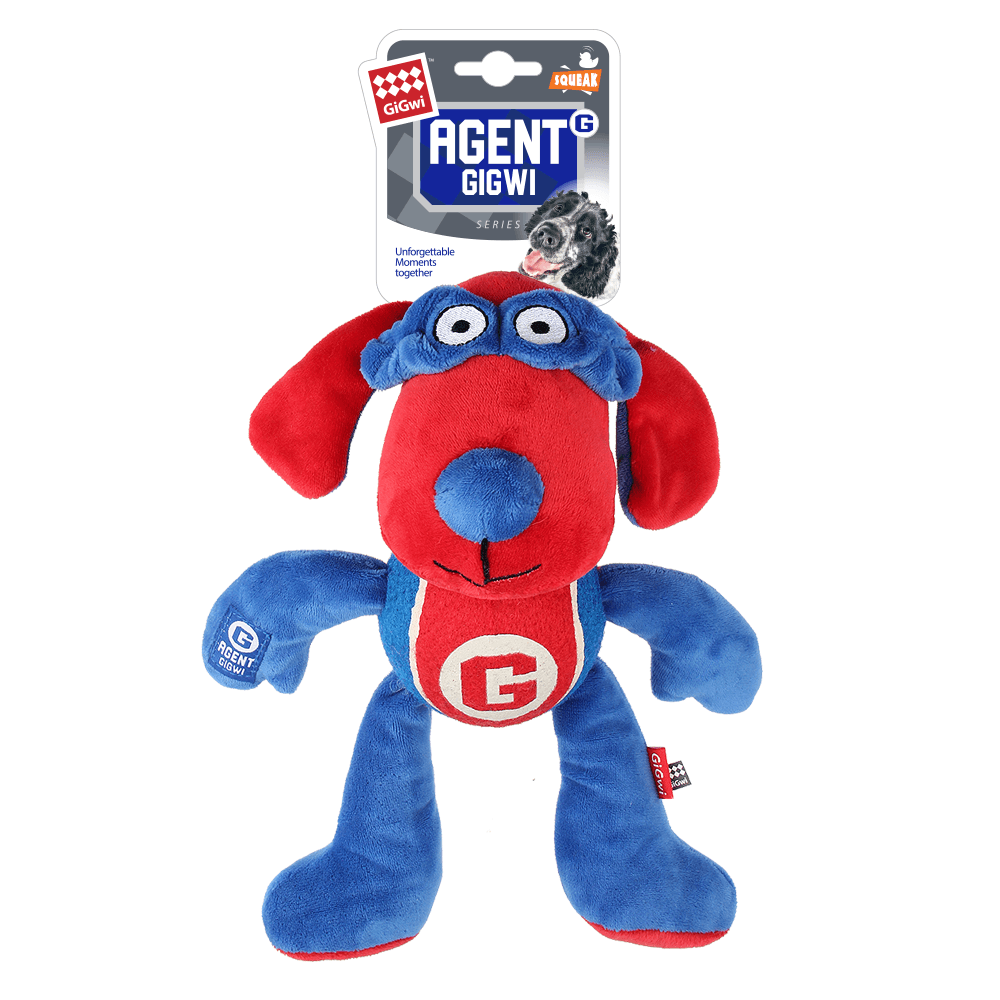 GiGwi Игрушка для собак AGENT Собака с пищалкой 26 см