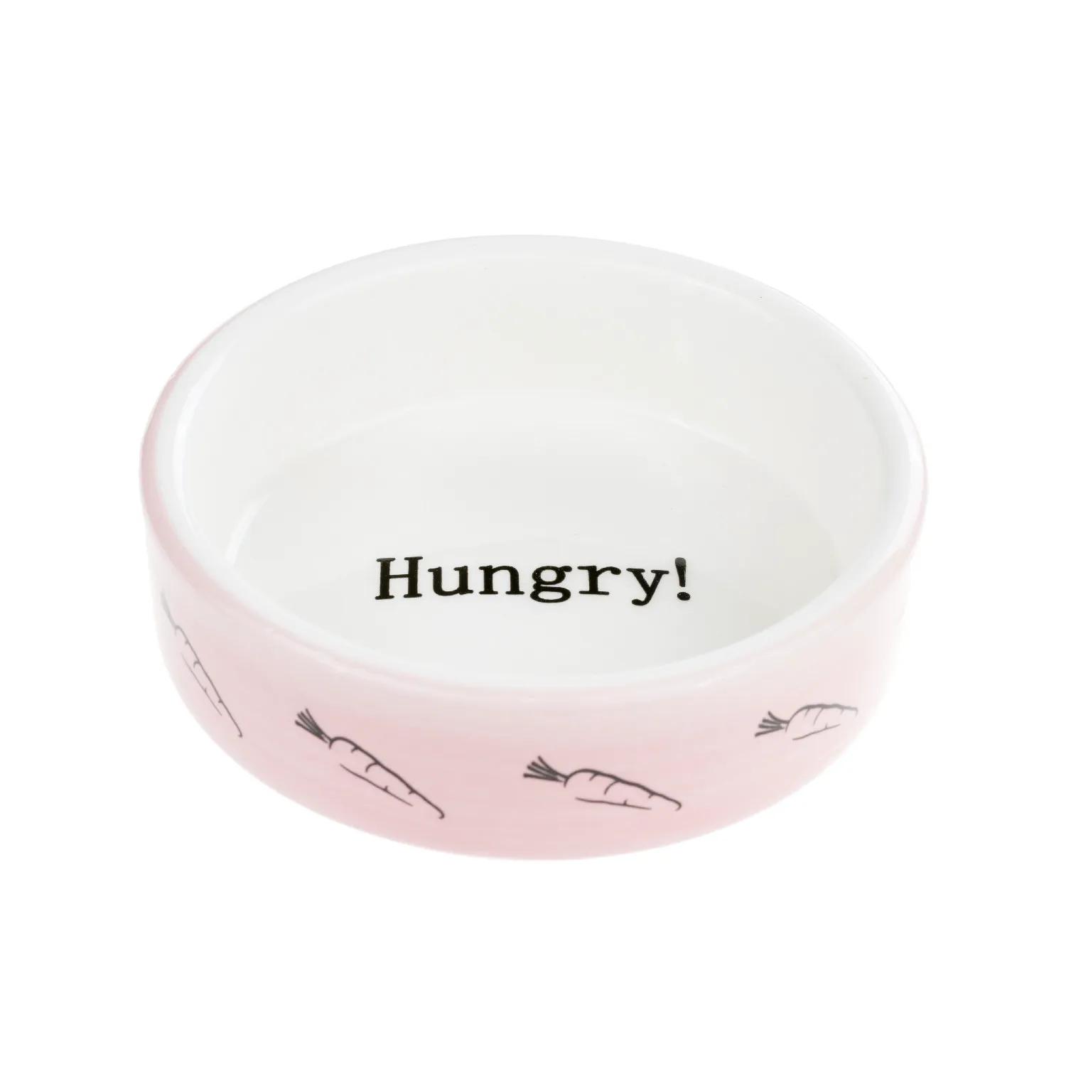 Petmax Миска для грызунов Hungry 8,5 см розовая