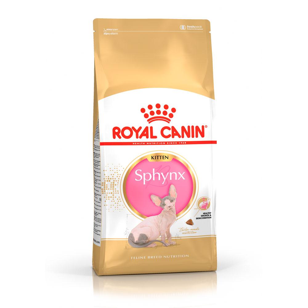 Royal Canin Sphynx kitten корм сухой для котят породы сфинкс младше 12 месяцев, 2 кг